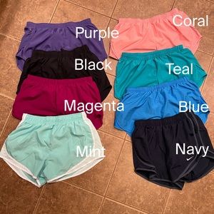 Nike DRI-FIT running shorts 8 pack
